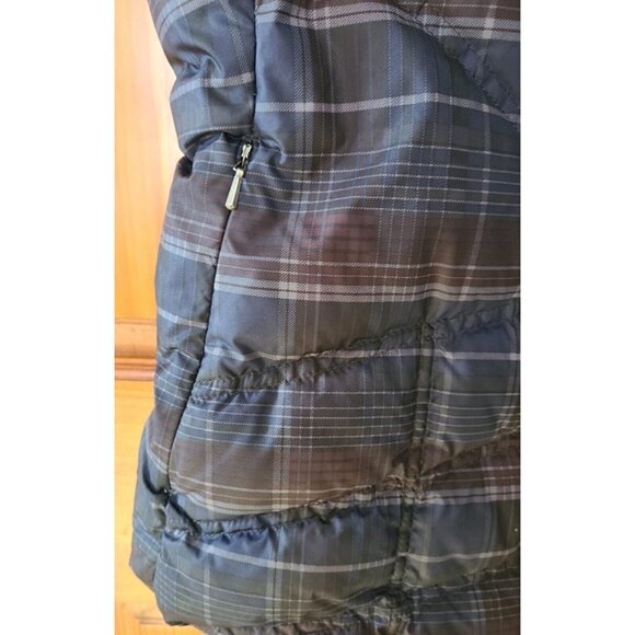 Patagonia Women's Down With It Vest Size M Goose Down Plaid - Picture 5 of 7